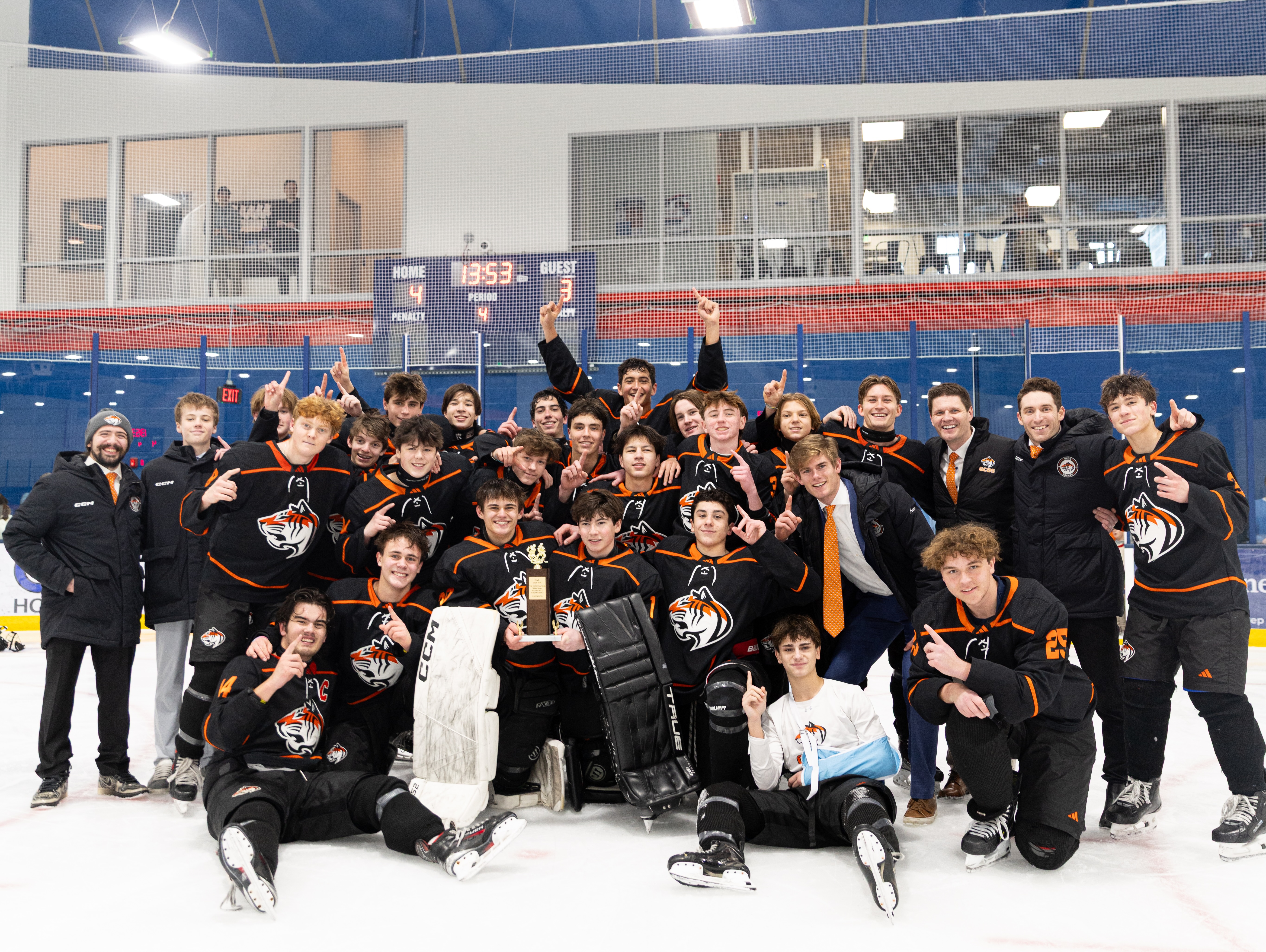GCDS Boys Hockey Captures First FAA Championship in Thrilling Overtime Victory