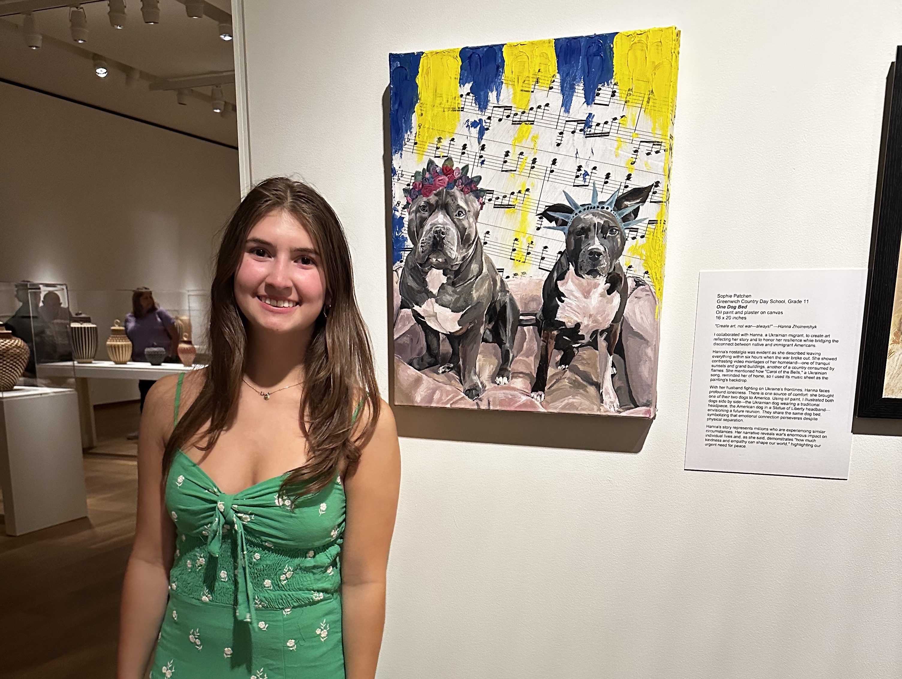 GCDS Student's Ukrainian-Inspired Artwork Featured at Bruce Museum 